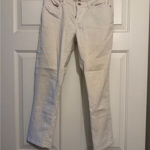 Jennifer Lopez White Capri Jeans